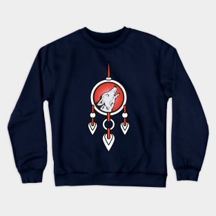 Dream catcher and wolf Crewneck Sweatshirt